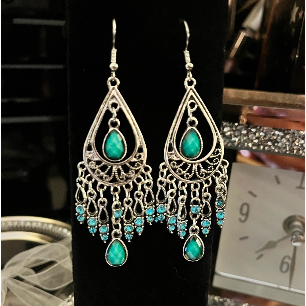 Bohemian Style Earrings With Pendant, Fashion Jewelry Personality Earrings